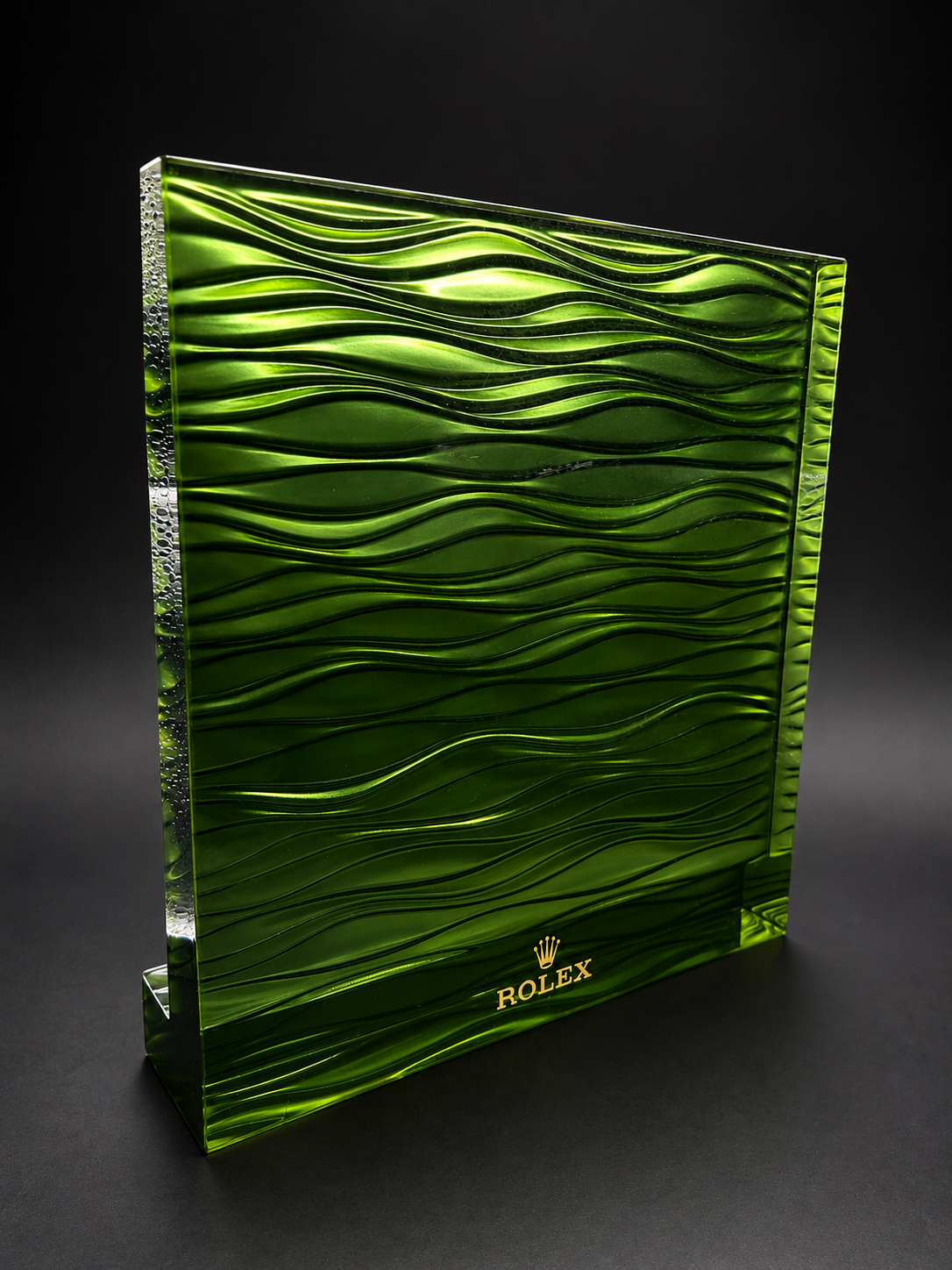Rolex Green Crystal Display Stand