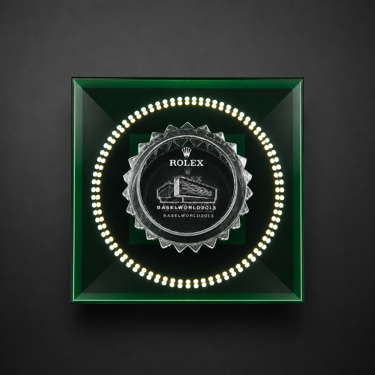 Rolex Baselworld 2013 Crystal Paperweight