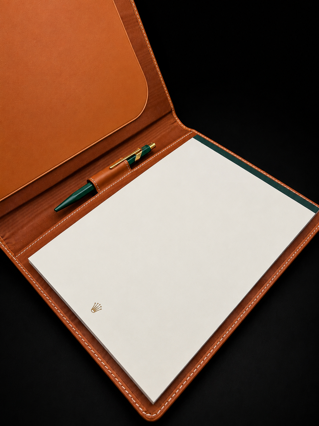 Rolex Leather Writing Portfolio