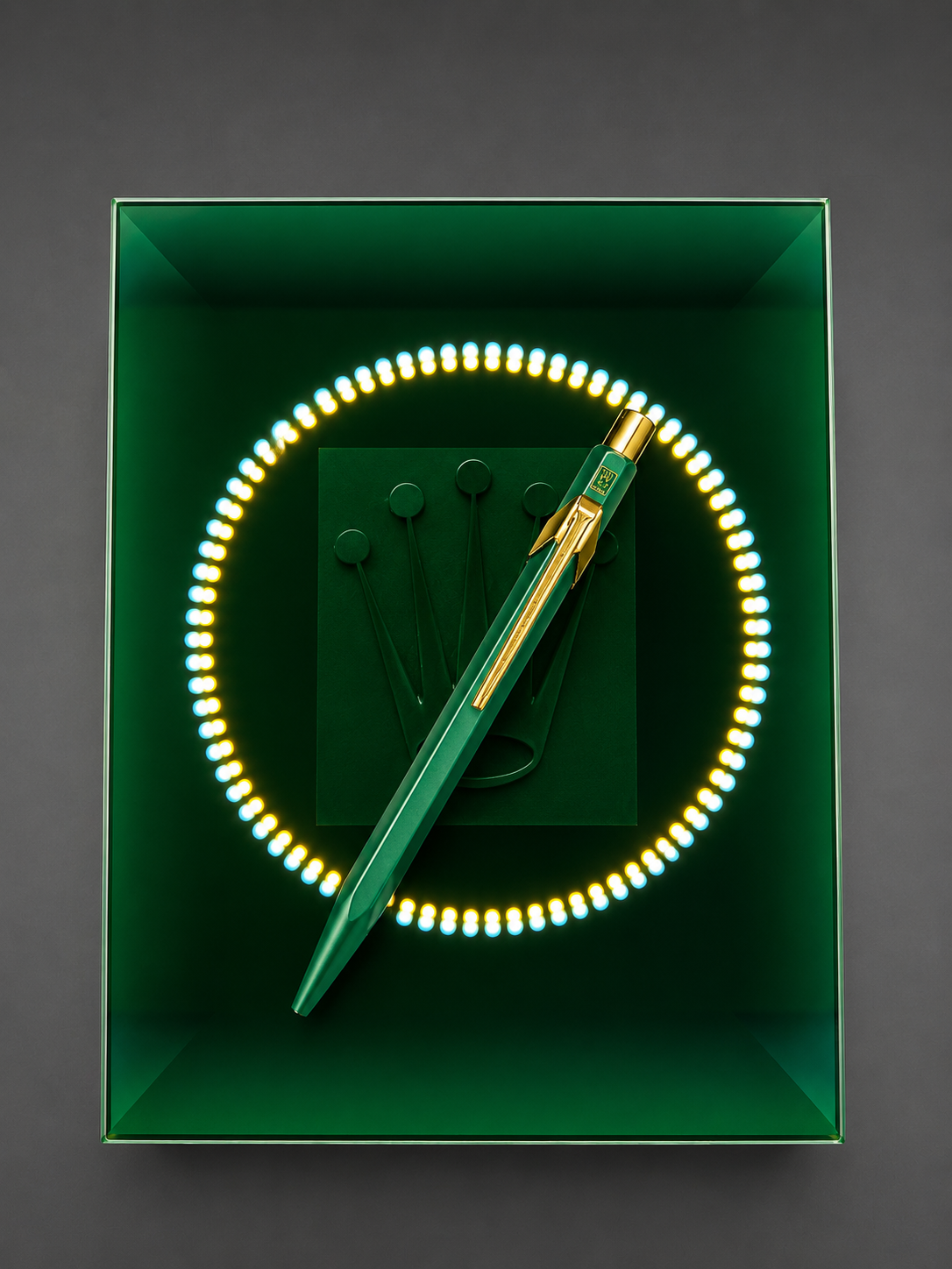 Rolex Green & Gold Ballpoint Pen