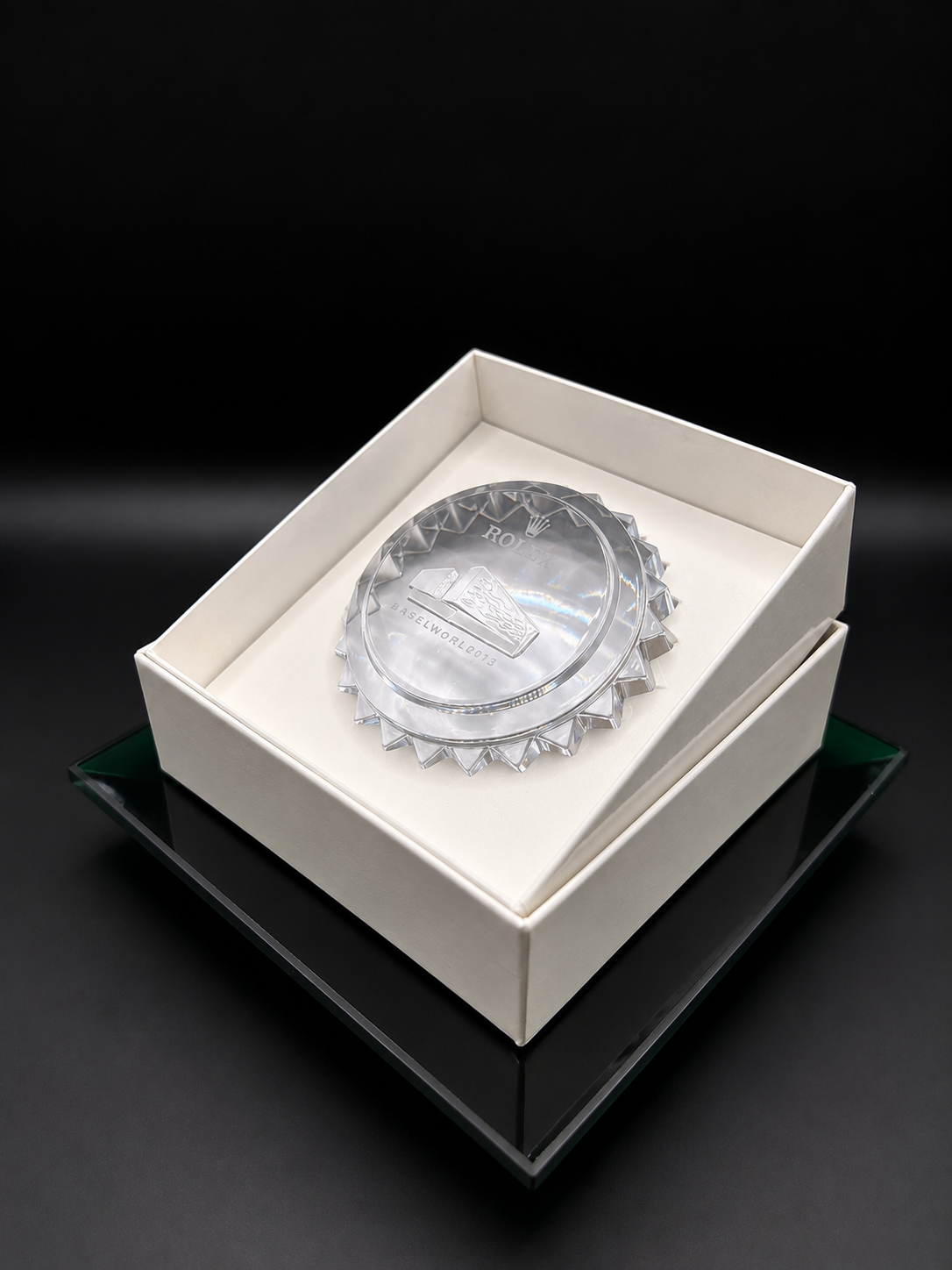Rolex Baselworld 2013 Crystal Paperweight