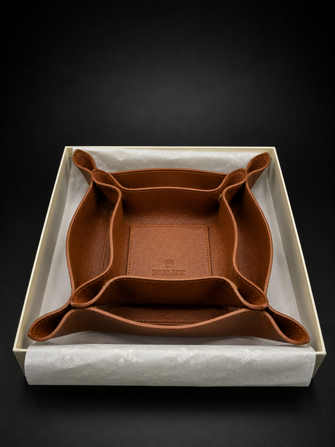 Rolex Leather Valet Tray