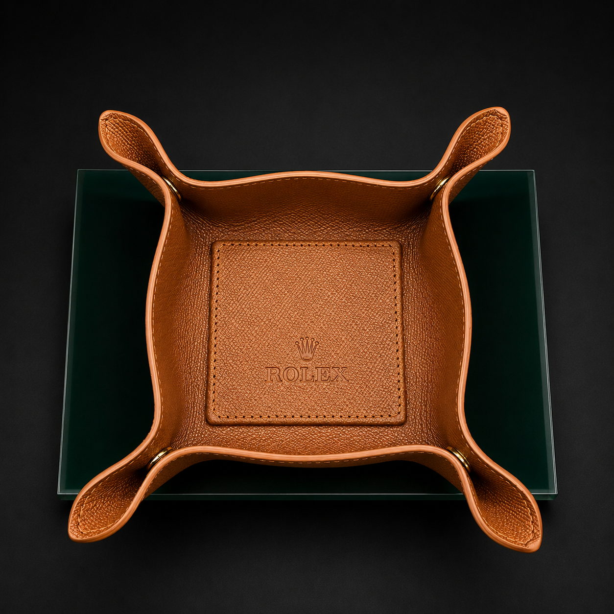 Rolex Leather Valet Tray