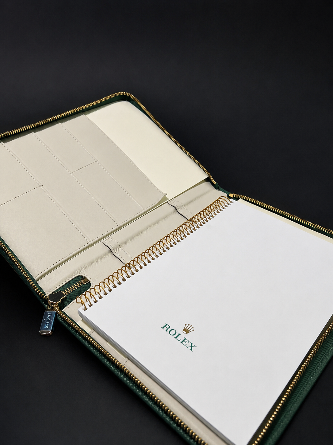 Rolex Green Leather Document Holder