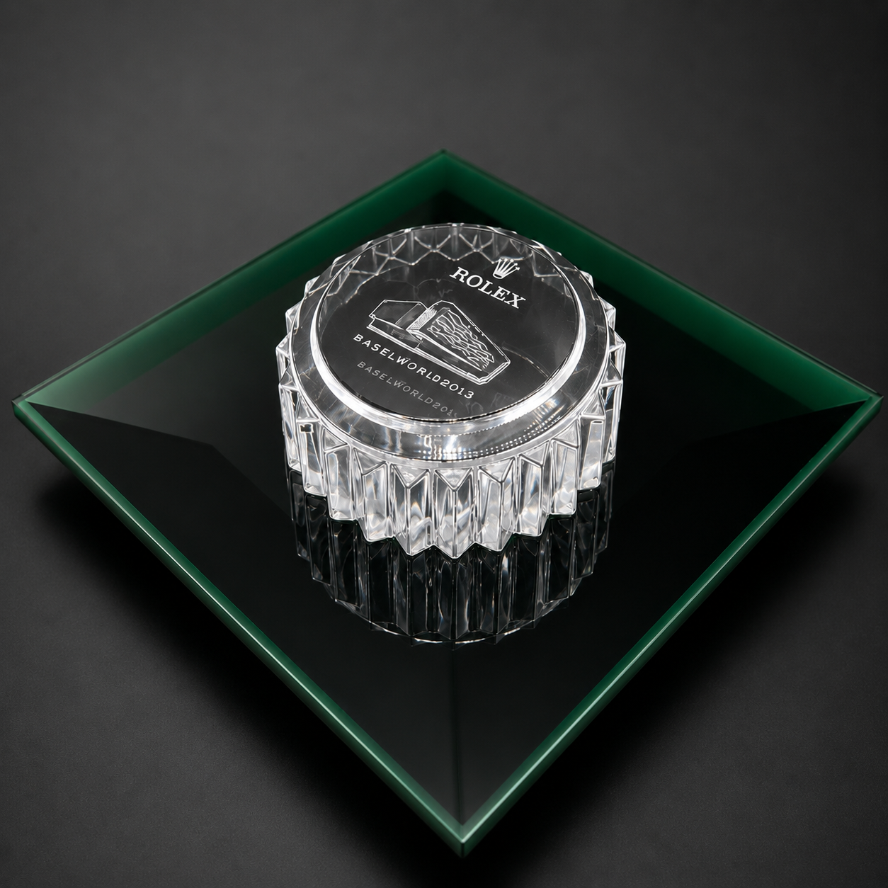 Rolex Baselworld 2013 Crystal Paperweight